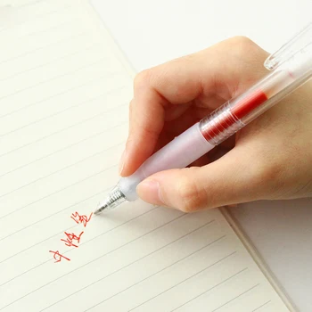0.5 mm Yazma Basit Yaratıcı Basın Jel Kalemler Mavi Siyah Kırmızı Mürekkep Dolum Ofis Öğrencileri Öğrenme Okul Malzemeleri Kırtasiye Görüntü 2
