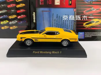 1/64 KYOSHO FORD Mustang Mach 1 LM F1 yarış Koleksiyonu döküm alaşım araba dekorasyon modeli oyuncaklar Görüntü 2