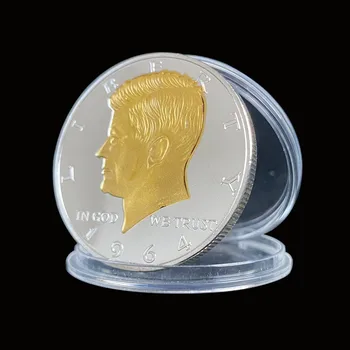 1 adet 1964 Amerika Birleşik Devletleri 35th Başkanları John Kennedy Hatıra Gümüş Paralar