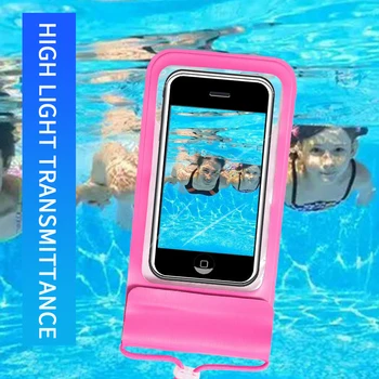 1 adet Su Geçirmez Telefon Kılıfı İçin iPhone Samsung Xiaomi Yüzme Kuru Çanta Sualtı Kılıf Su Geçirmez Çanta Cep Telefonu Kılıfı Kapak Görüntü 2