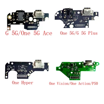 1 Adet USB Şarj Şarj Dock Bağlantı Noktası Konektörü Kurulu Tak Flex Kablo Motorola Moto Bir Vizyon Eylem P50 G 5G Ace Artı Hiper