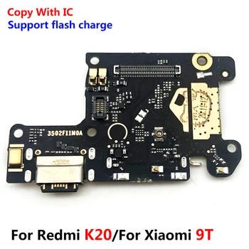 10 Adet Xiao mi mi 9T Pro Kırmızı mi K20 Şarj Kurulu Flex USB Bağlantı Noktası Konektörü Dock esnek şarj Kablosu Görüntü 2