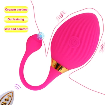 10 Hızları Anal Plug Vibratör Sıkın Egzersiz Vajinal Topu Titreşimli Yumurta Seks Oyuncakları Kadınlar için Klitoris Stimülasyon Yetişkin Ürünleri