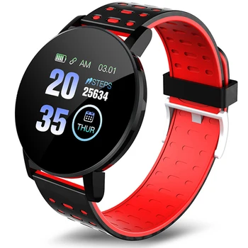 119S akıllı saat Kadın Spor fitnes aktivite takip cihazı Dijital Bilek Saatler Erkekler için çalar saat Bilezik Smartwatch Pedometre