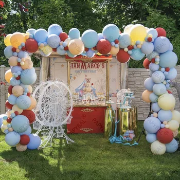 127 ADET Dumbo Uçan Fil Sirk Tema Süslemeleri Kemer Garland Kiti Bebek Duş Lateks Balonlar Doğum Günü Partisi Malzemeleri