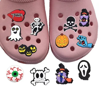 14 Parça Set Croc Ayakkabı Takılar Cadılar Bayramı Ayakkabı Dekorasyon çocuk Parti Favori Hediyeler Sandalet Aksesuarları