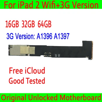 16GB / 32GB / 64GB iPad 2 Anakart İçin A1396 / A1397 Wifi + 3G Sürüm 100 % Orijinal Unlocked Hiçbir icloud Mantık kurulu Tam Cips test Görüntü 2