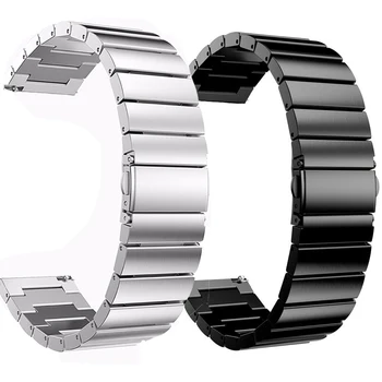 18/20/22 / 24mm Watchband Paslanmaz Çelik saat kayışı Samsung S3 Galaxy Watch3 41mm 45mm saat kayışı Kemer Yedek Bilezik