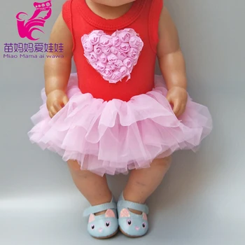 18 İnç Bebek Tulum Elbise 43cm Bebek Bebek Dantel Elbise Ren Geyiği Giysileri Bebek Kız için Yeni Yıl Hediyeleri Görüntü 2