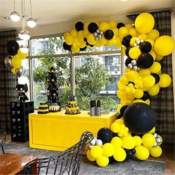 195 adet Sarı Siyah Balon Garland Kemer Kiti Bebek Duş Arı Temalı Düğün Doğum Günü Partisi Süslemeleri