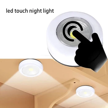 2 ADET LED dolap altı ışığı Kendinden Yapışkanlı Kablosuz Duvar Lambası Dolap Çekmece Dolap Yatak Odası Mutfak Gece Lambası Görüntü 2
