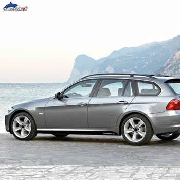 2 Adet Yan Çizgili Etek Sticker M Performans Çıkartması BMW E90 E91 Touring E92 E93 3 Serisi 318 320 325 2004-2013 Aksesuarları Görüntü 2