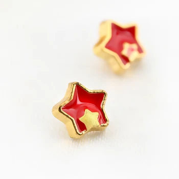 20 adet 5mm Küçük Yıldız Şekli Mini metal tokalar Mini Düğmeler Giyim Dikiş Aksesuarları Toka Bebek Çantaları Bebek Aksesuarları Görüntü 2