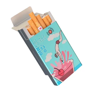 20 Sopa Hayvan Seksi Tasarım Kore Güzellik Vinç Metal Sigara Kutusu Adam İçin Taşınabilir Durumda Tütün Tutucu LOGO Fotoğraf Adı Özel