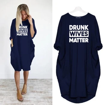 2020 Moda T-Shirt Kadınlar İçin Cep Sarhoş Eşleri Madde baskı t-shirt Üstleri Grafik Tees Kadınlar İçin Açık omuzlu Görüntü 2