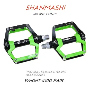 2020 Shanmashı Yeni bisiklet pedalları magnezyum Alüminyum alaşım Pedalı MTB Yol bisiklet pedalları 5 renk isteğe bağlı 400 g / çift Görüntü 2