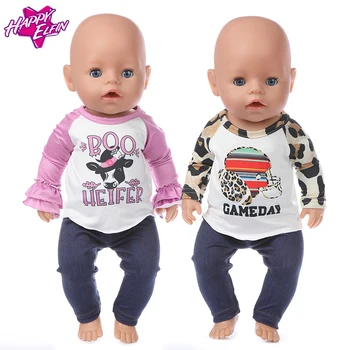 2020 Yeni moda bebek takım elbise bahar İçin Fit 43cm Bebek Yeniden Doğmuş Bebek 17 İnç oyuncak bebek giysileri