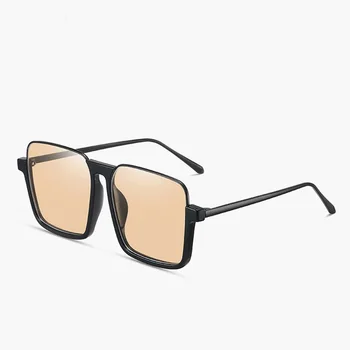 2020 Yeni Moda Kare Güneş Gözlüğü Kadın Erkek Lüks Marka Tasarımcısı Shades Vintage Yarım Çerçeve güneş gözlüğü Punk Unisex UV400