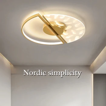 2021 tüy tavan lambası yatak odası lambası basit modern ışık lüks iskandinav oturma odası lamba ana yatak odası avize