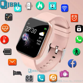 2021 Çocuklar akıllı saat Kız Erkek Smartwatch Tam Dokunmatik Çocuk LED akıllı bilezik Android IOS Su Geçirmez Spor İzci Gençler
