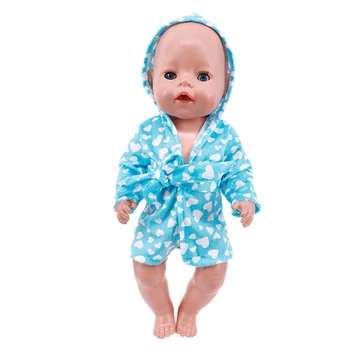 2022 Renkli Bornoz Takım Elbise oyuncak bebek giysileri Doğan Bebek Fit 17 inç 43cm Bebek Aksesuarları Bebek Hediye İçin Görüntü 2