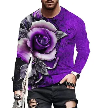 2022 Yazlık kısa kollu t-shirt Rahat Tarzı Polyester O-yaka Elbise 3D Baskı Yıkamak Kolay Desen Moda erkek giyim Yeni