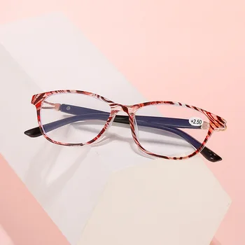 2022 Yeni mavi ışık geçirmez okuma gözlüğü kadın Yüksek çözünürlüklü Reçine Moda Hayvan baskı presbiyopi gözlük