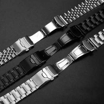 22MM Gümüş Paslanmaz Çelik Watchband Seiko Abalone Kaplumbağa Dalış İzle SRPE99K1 Strap773srp774srp777 erkek Bileklik Erişim Görüntü 2