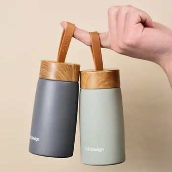 260ml Yalıtımlı Kahve Kupa 304 Paslanmaz Çelik Bardak termos şişe Mini Su Şişesi Taşınabilir Seyahat Kupa vakumlu termal bardak Bardak