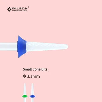 3.1 mm Küçük Koni Bit - Beyaz Katı Seramik Tırnak Matkap Ucu-WILSON hassas alet