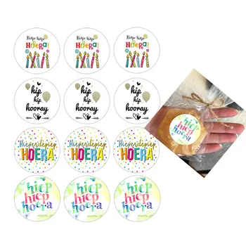 3.5 / 4.5 cm Mutlu Doğum Günü Sticker Karikatür Kağıt Eğlenceli Etiket Mühür Etiket Parti Bebek Duş Etiketi Karalama Defteri için Okul Kırtasiye