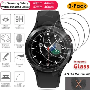 3 Adet Temperli Cam Filmi Samsung Galaxy İzle 4 44 40mm Watch4 Klasik 46 42mm HD Clear Film Ekran Koruyucu Aksesuarları