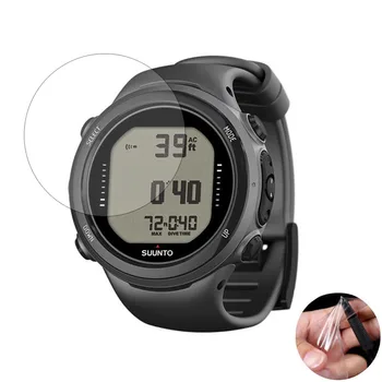 3 adet Yumuşak Şeffaf koruyucu film Koruyucu Suunto D4i D6i Novo Dalış İzle GPS Spor Smartwatch Ekran Koruyucu Kapak (cam Yok