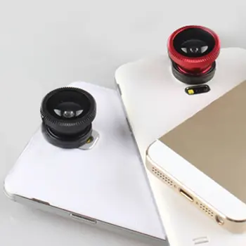 3-in-1 Çok Fonksiyonlu Telefon Lens Kiti Balık Lens + Makro Lens + Geniş Açı Lens Profesyonel Kamera İçine Telefon Dönüşümü Görüntü 2