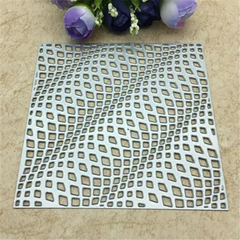 3D Dalga kare çerçeve Metal Kesme die anahtarlık shaker Kalp Kağıt Anahtarlık koleksiyon defteri kağıdı Zanaat Kart Yumruk Sanat Bıçak Kesici Görüntü 2
