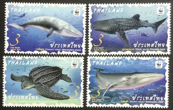 4 ADET, Tayland Posta Pulu, 2019, Deniz Organizması, Balık, Hayvan Pulu, Pul Koleksiyonu, Yeni Damga, İyi Durum Koleksiyonu, MNH