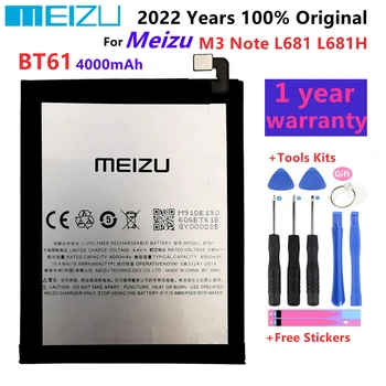 4000mAh BT61 ( L baskı ) Yedek Piller Meizu Meizy M3 Not L681H L681 L versiyonu Sürüm L Cep Telefonu Pil