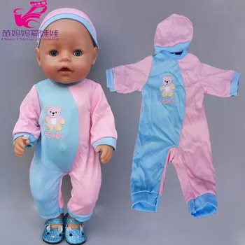 40cm Bebek yeniden doğmuş Bebek erkek pijama giysileri 40cm oyuncak bebek giysileri çocuk kız oyuncak giyer hediye