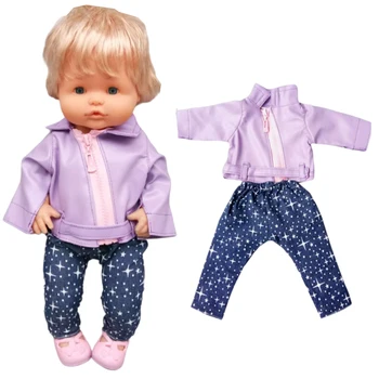 40cm Nenuco Bebek oyuncak bebek giysileri Tulum Fit 42cm Ropa Y Su Hermanita oyuncak bebek Giyim Görüntü 2