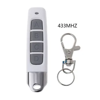 433MHZ 4 Düğmeler Klon Uzaktan Kumanda Kablosuz Verici Garaj Kapısı Kapı Elektrikli Kopya Denetleyicisi Anti-hırsızlık kilit anahtarı ile Görüntü 2