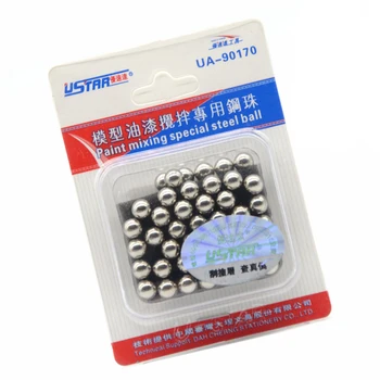 45 adet/takım U-STAR UA-90170 Boya Karıştırma Özel Çelik Topu,Mini Paslanmaz Çelik Topu Sallayarak Boyalar ,tayvan Made in