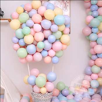 5-36 inç Doğum Günü Partisi Kemer dekorasyon balonları Pembe Beyaz Mavi Mor Renkli Lateks Helyum Balon Düğün Dekor Malzemeleri