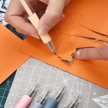 5/6 adet Sanat Maket Bıçağı Kalem Dolum Seti Ekspres Kutusu Bıçak Kağıt Kesme Aleti El Sanatları Araçları Hassas Etiket Washi Bant Kesici