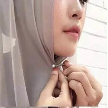 5 Adet / takım Müslüman Başörtüsü Klip Rastgele Renk Bayan U Şeklinde İğne kaymaz Eşarp Klipleri Toka Fular Tutucu Aksesuarları