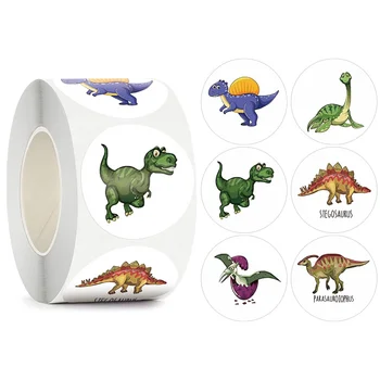 50-500 adet çocuk Karikatür Hayvan Sticker Dinozor Desen Çıkartmalar Okul Öğretmen Malzemeleri Ödül Çıkartmaları DIY Hediye