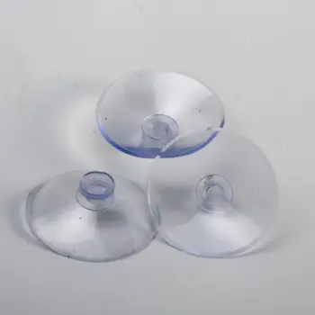 50 ADET Şeffaf Vantuz Kanca olmadan 30mm Şeffaf Kullanımlık Mantar Vantuz Plastik Enayi Pedleri Cam Görüntü 2