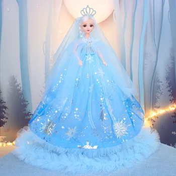 50cm Moda Güzel Tatlı düğün elbisesi Prenses Bebek Eklemli Aksiyon Figürü Düğün Parti Kostüm Bebek Seti Kız Hediyeler Oyuncaklar Görüntü 2
