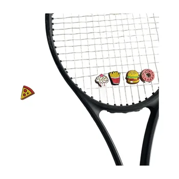 6 ADET 2022 YENİ Silikon Hamburger pizza Çerez Çörek Tenis Raketi Titreşim Sönümleyici Amortisör Tenis Raketi Amortisörler