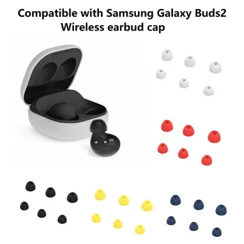 6 ADET Kulak Yastıkları Samsung Galaxy Tomurcukları 2 Silikon kulaklık kılıfı Kulaklık Kılıfları Kaymaz Kulaklık Uçları Kulaklık Aksesuarları