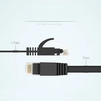 6 paket 1m 3FT kablo CAT6 Düz UTP Ethernet Ağ Kablosu RJ45 Patch LAN kablosu siyah / mavi / beyaz renk Görüntü 2